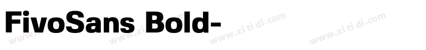 FivoSans Bold字体转换